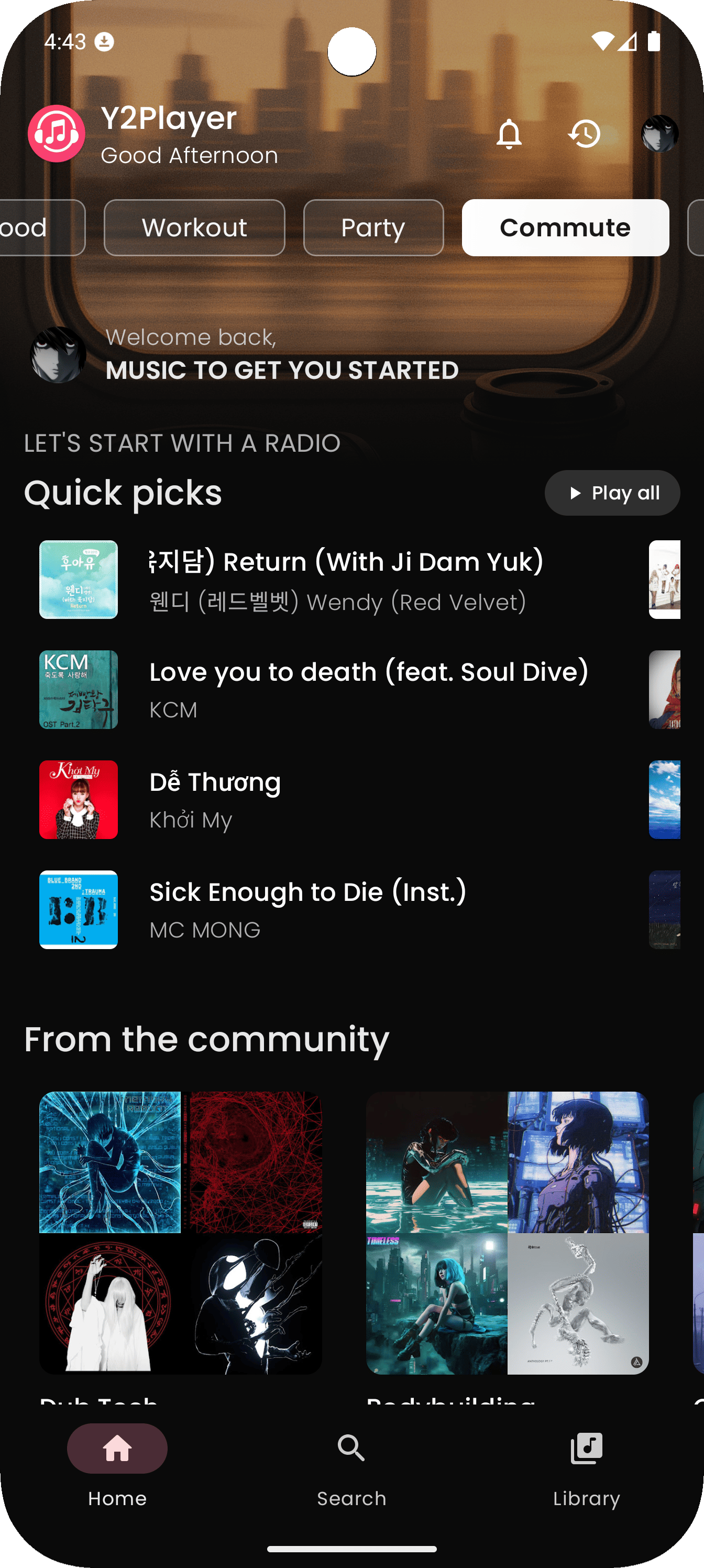 AI-powered music recommendation feature based on user preferences