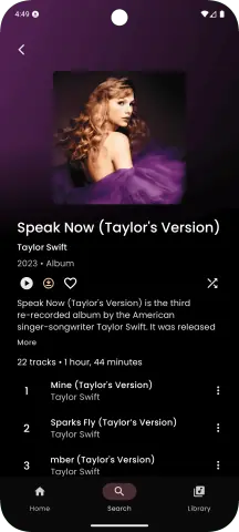 Custom playlist creation feature in the Y2Player Music application